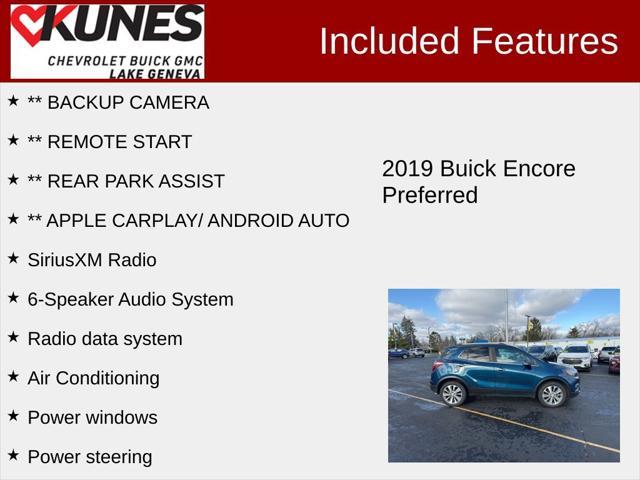 used 2019 Buick Encore car, priced at $12,884