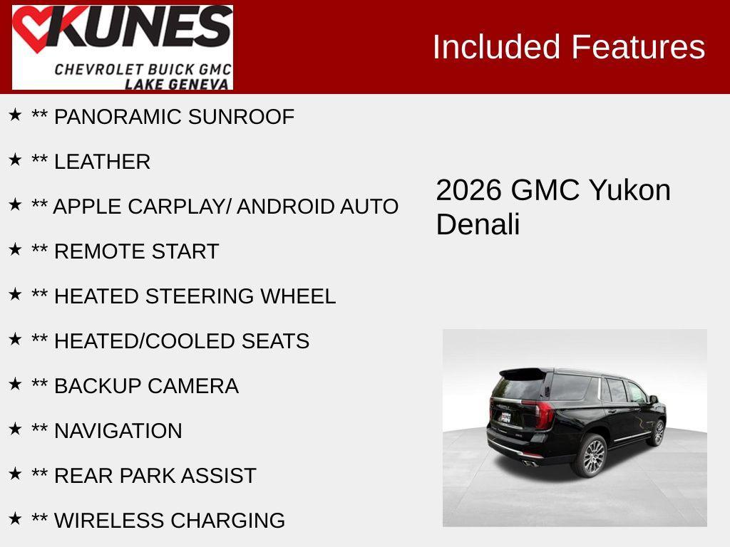 new 2026 GMC Yukon car, priced at $88,000