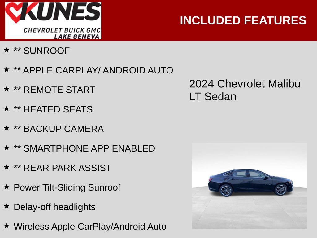used 2024 Chevrolet Malibu car, priced at $19,938