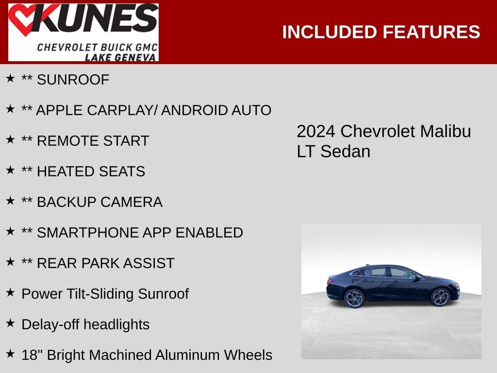 used 2024 Chevrolet Malibu car, priced at $19,500