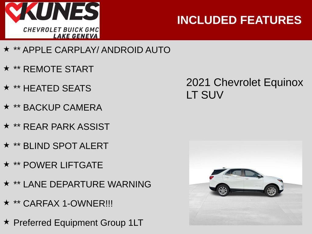 used 2021 Chevrolet Equinox car, priced at $17,999
