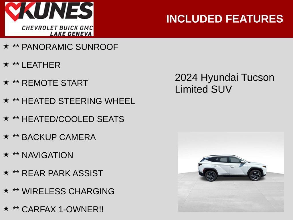 used 2024 Hyundai Tucson car, priced at $26,595