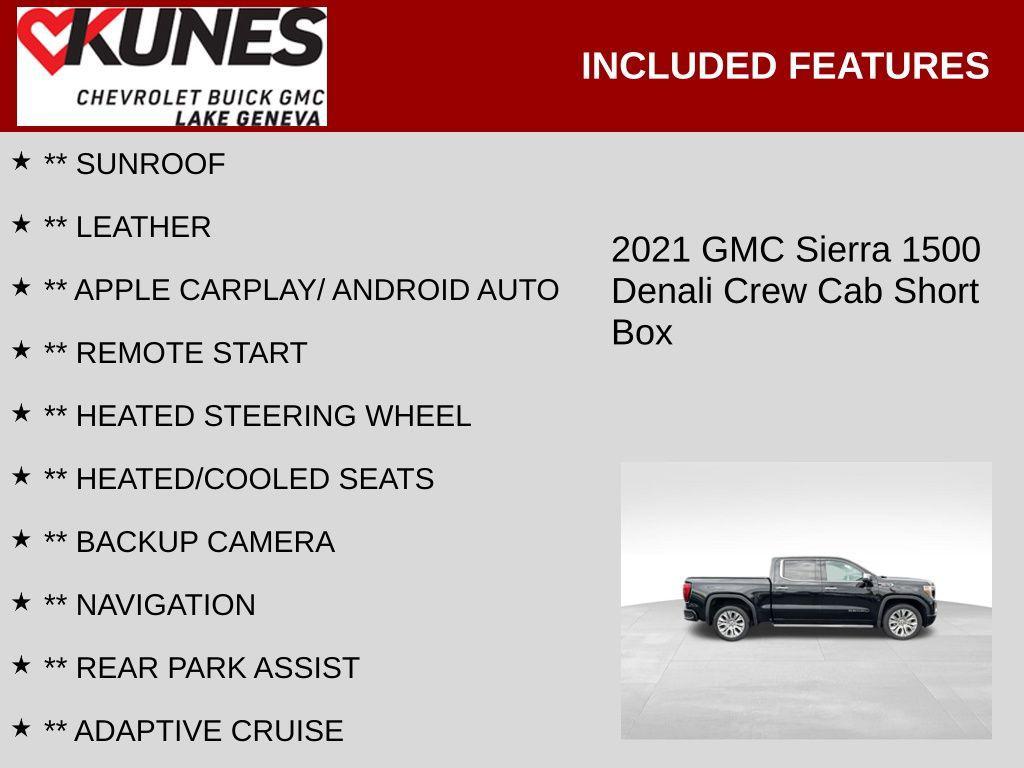 used 2021 GMC Sierra 1500 car, priced at $42,515