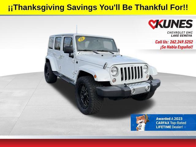 used 2018 Jeep Wrangler JK Unlimited car, priced at $17,495