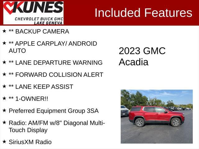 used 2023 GMC Acadia car, priced at $27,746