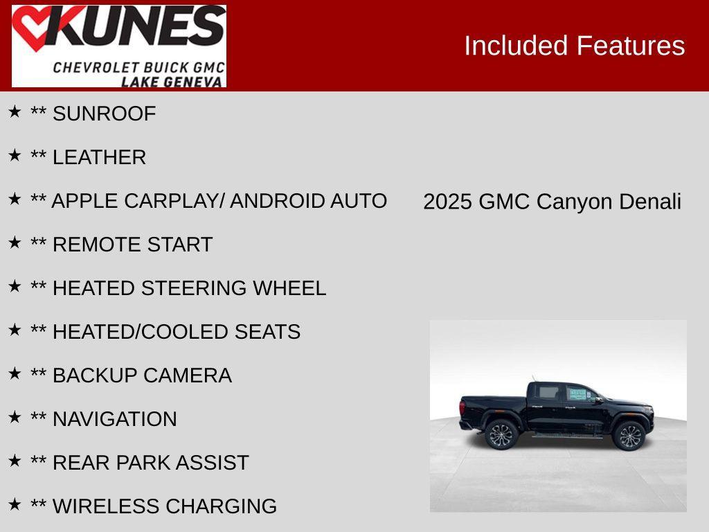 new 2025 GMC Canyon car, priced at $55,365