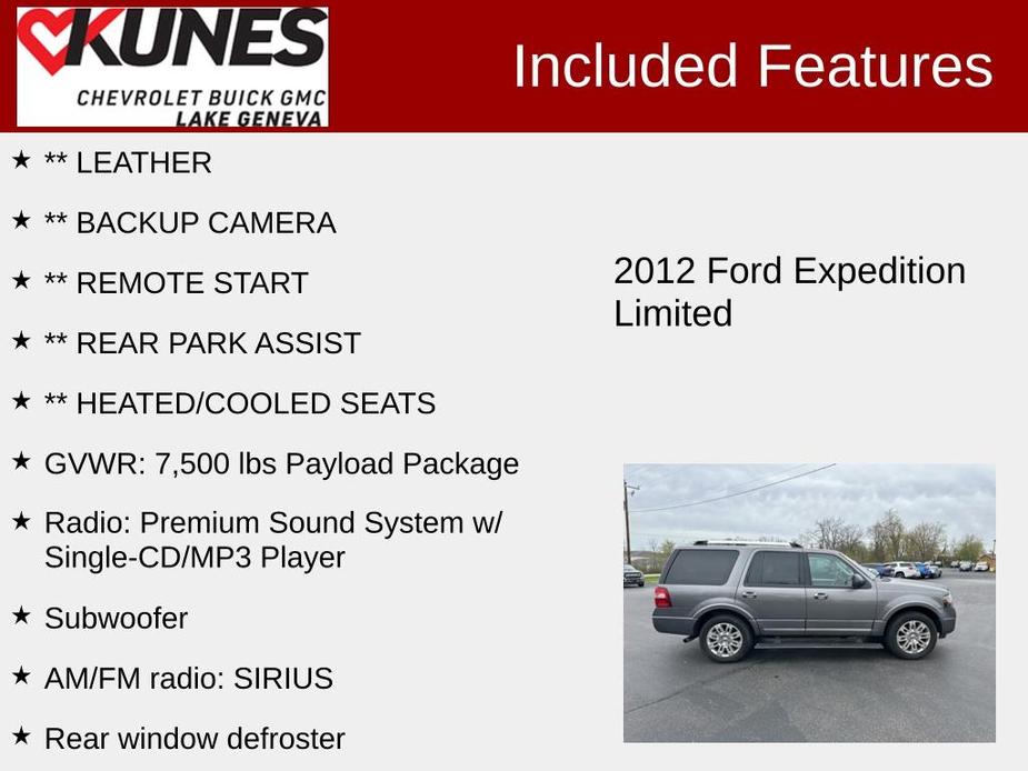 used 2012 Ford Expedition car, priced at $9,500