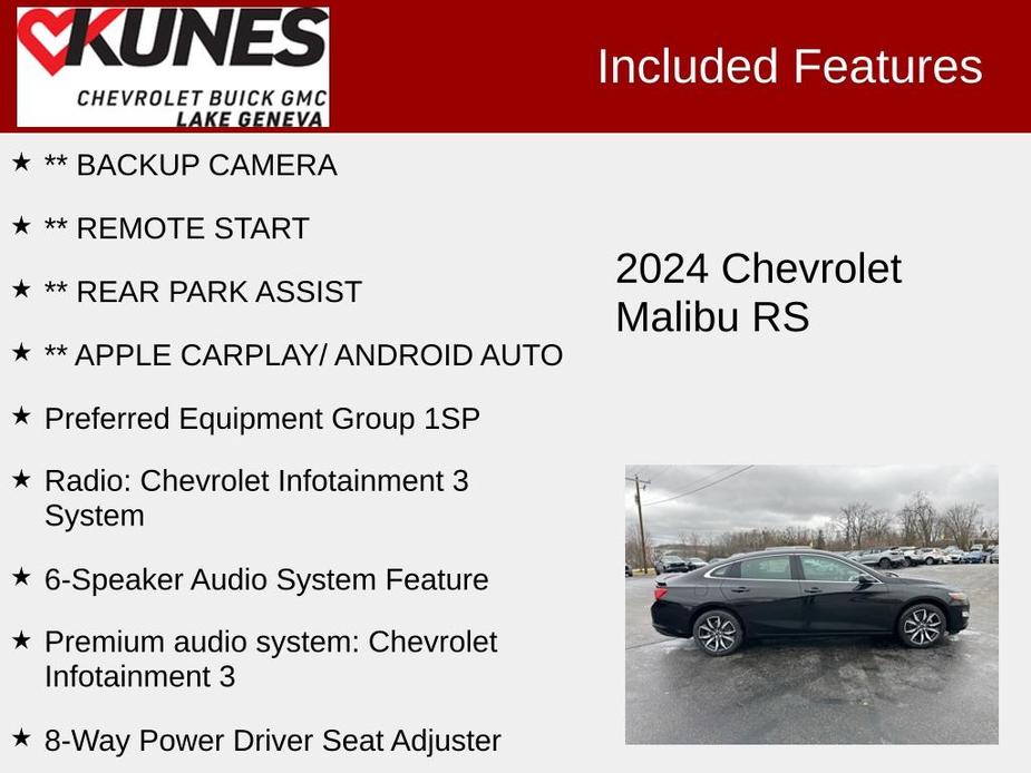 new 2024 Chevrolet Malibu car, priced at $25,750