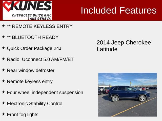 used 2014 Jeep Cherokee car, priced at $12,468