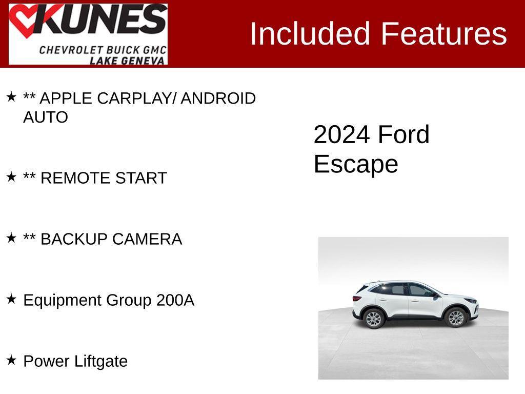 used 2024 Ford Escape car, priced at $21,500