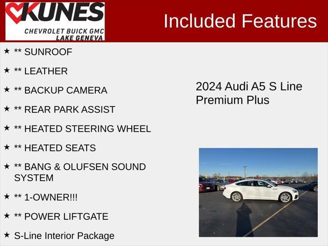 used 2024 Audi A5 Sportback car, priced at $39,700