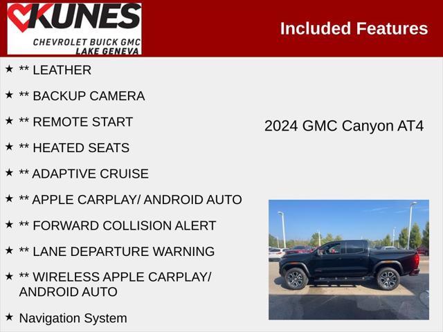 new 2024 GMC Canyon car, priced at $49,900