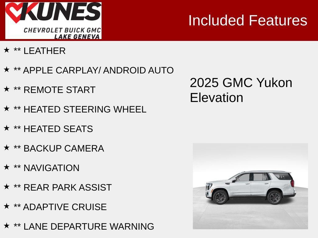 new 2025 GMC Yukon car, priced at $81,000