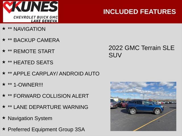 used 2022 GMC Terrain car, priced at $23,579