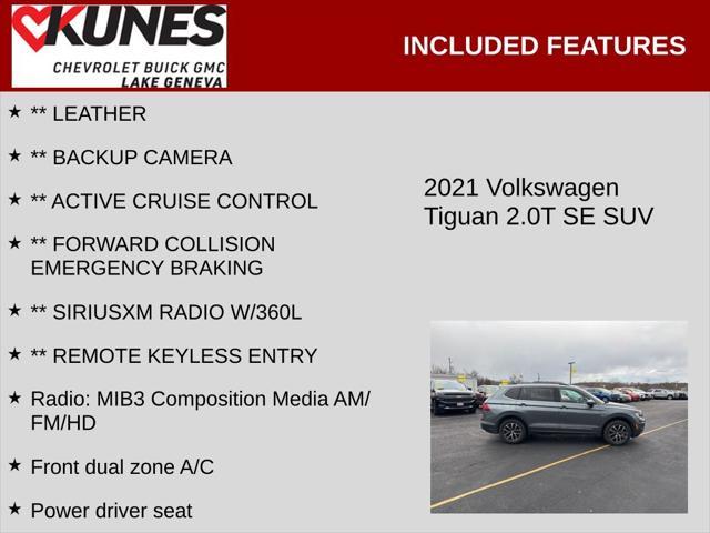 used 2021 Volkswagen Tiguan car, priced at $20,700