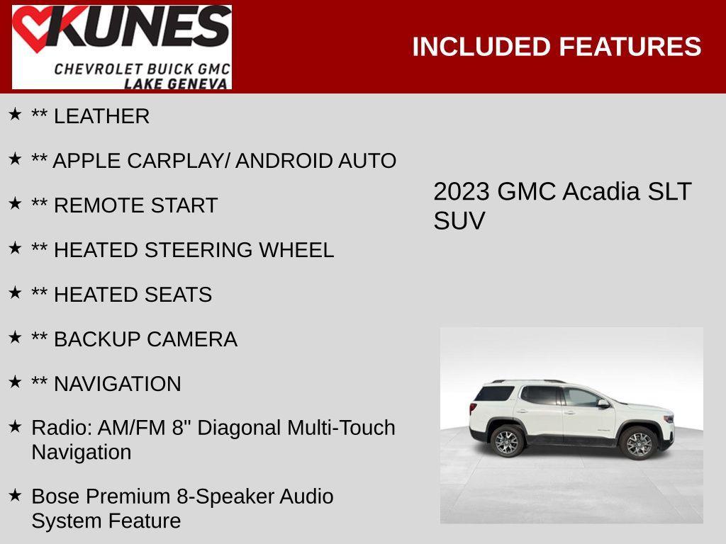 used 2023 GMC Acadia car, priced at $27,380