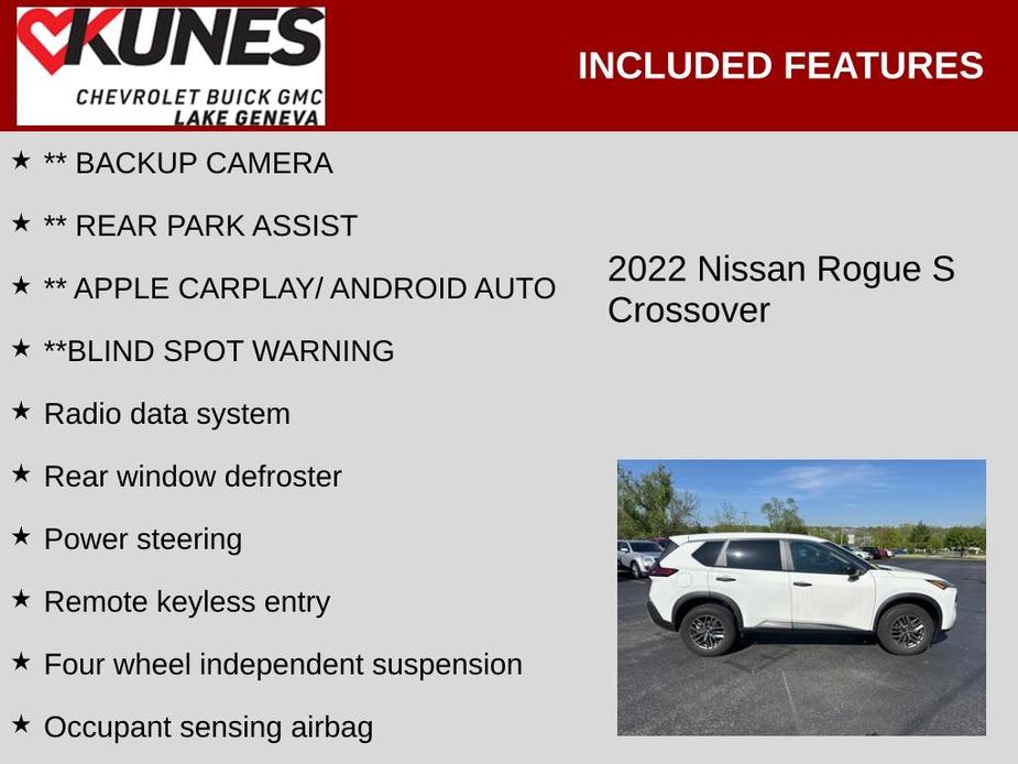 used 2022 Nissan Rogue car, priced at $23,100