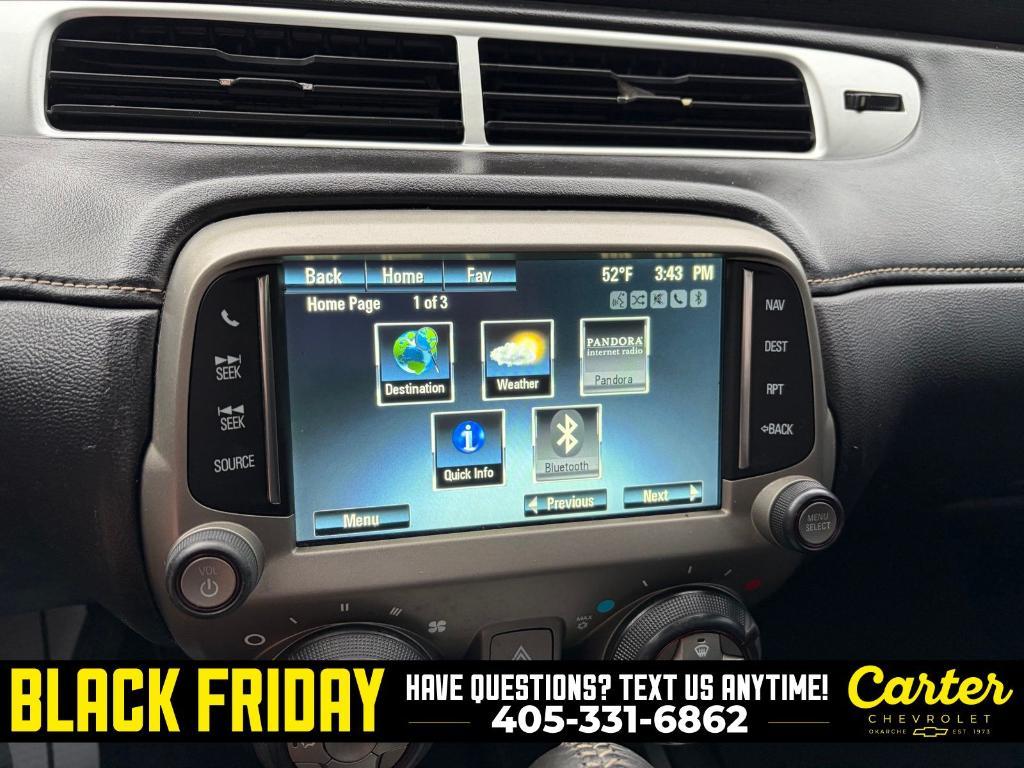 used 2015 Chevrolet Camaro car, priced at $15,900