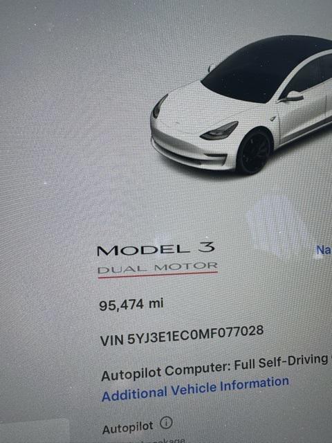 used 2021 Tesla Model 3 car, priced at $22,495