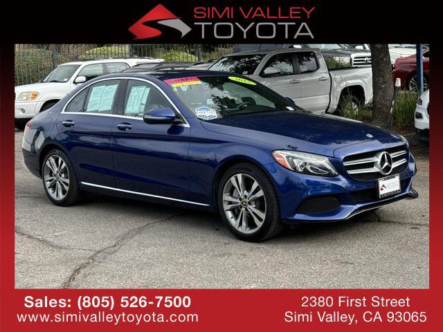 used 2018 Mercedes-Benz C-Class car, priced at $23,999