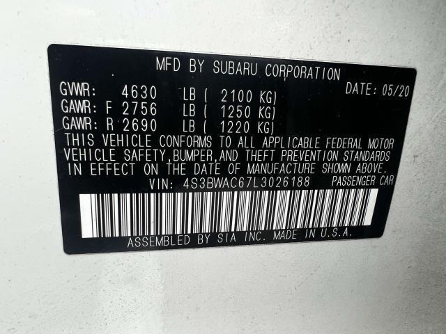 used 2020 Subaru Legacy car, priced at $18,985