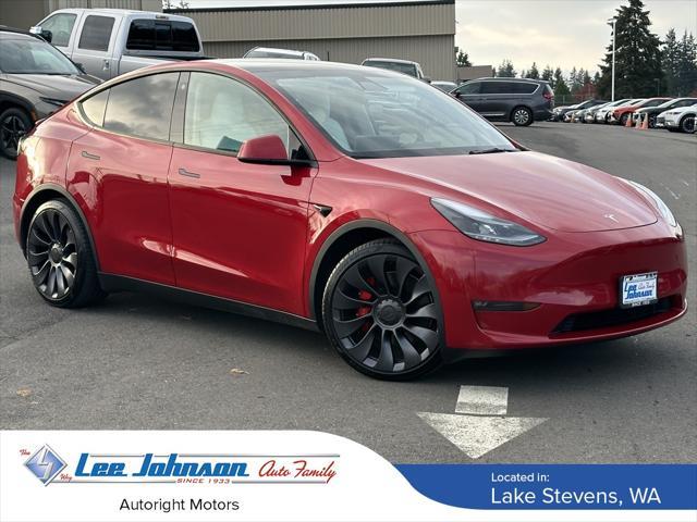 used 2021 Tesla Model Y car, priced at $35,775