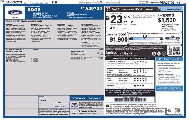 used 2023 Ford Edge car, priced at $25,995