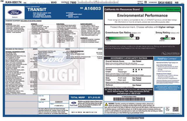 new 2025 Ford Transit-250 car, priced at $68,592