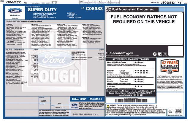 used 2020 Ford F-250 car, priced at $43,995