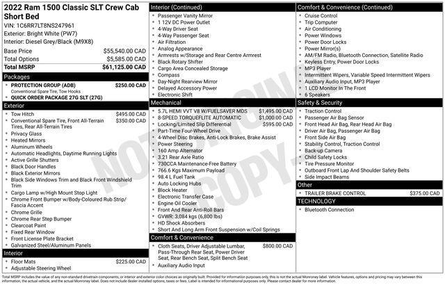 used 2022 Ram 1500 Classic car, priced at $32,995