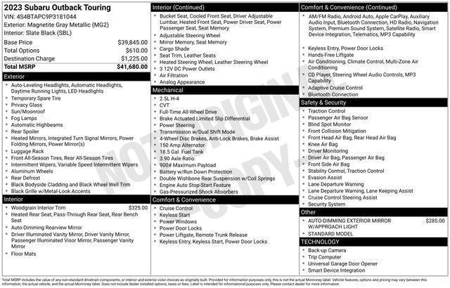 used 2023 Subaru Outback car