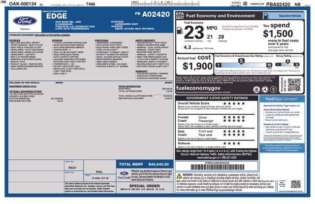 used 2023 Ford Edge car, priced at $25,995