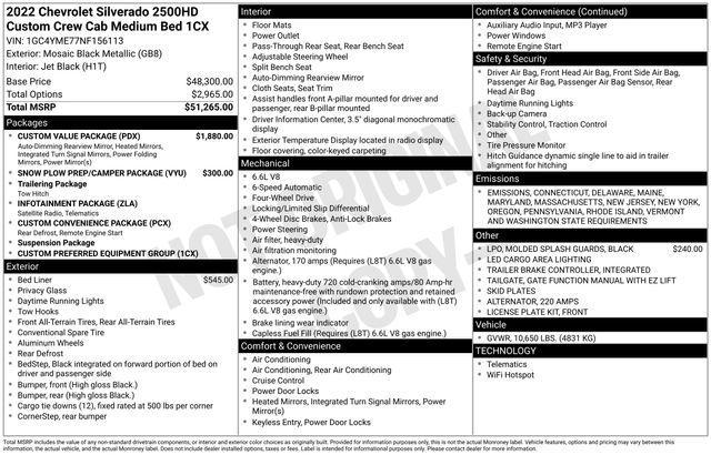 used 2022 Chevrolet Silverado 2500 car, priced at $37,495