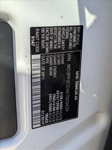 used 2019 Mercedes-Benz Sprinter 2500 car, priced at $23,978