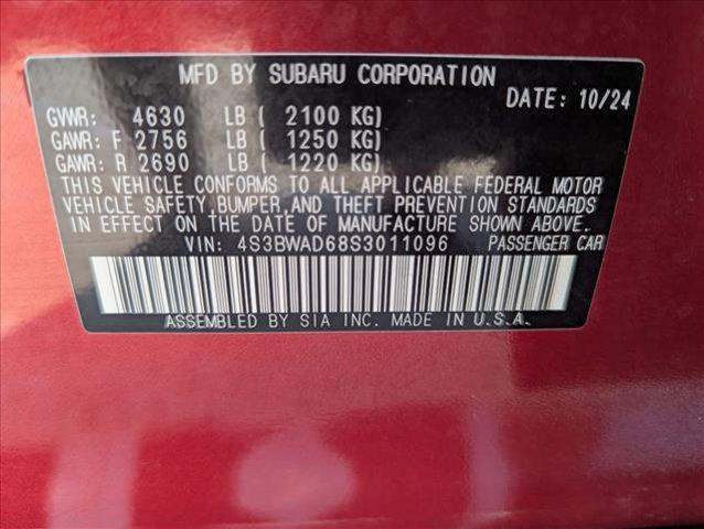 used 2025 Subaru Legacy car, priced at $26,893