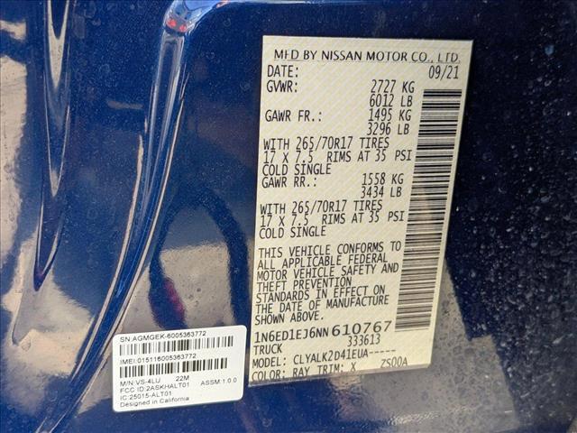used 2022 Nissan Frontier car, priced at $28,091