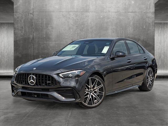 new 2024 Mercedes-Benz AMG C 43 car, priced at $73,400