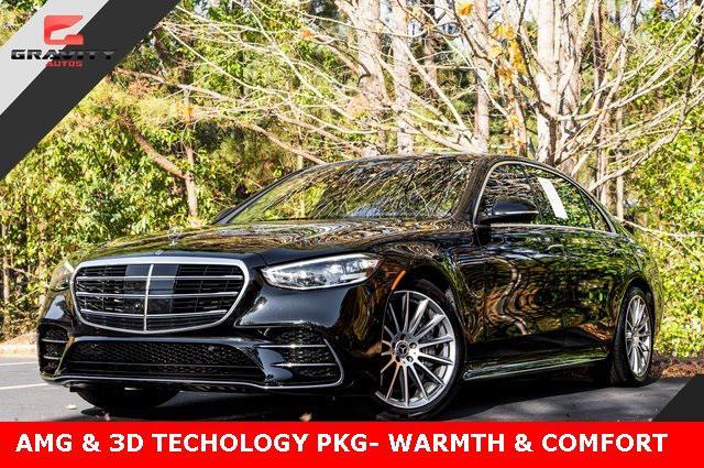 used 2021 Mercedes-Benz S-Class car, priced at $71,999