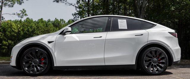 used 2022 Tesla Model Y car, priced at $34,599