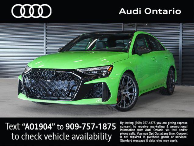 new 2025 Audi RS 3 car, priced at $77,045