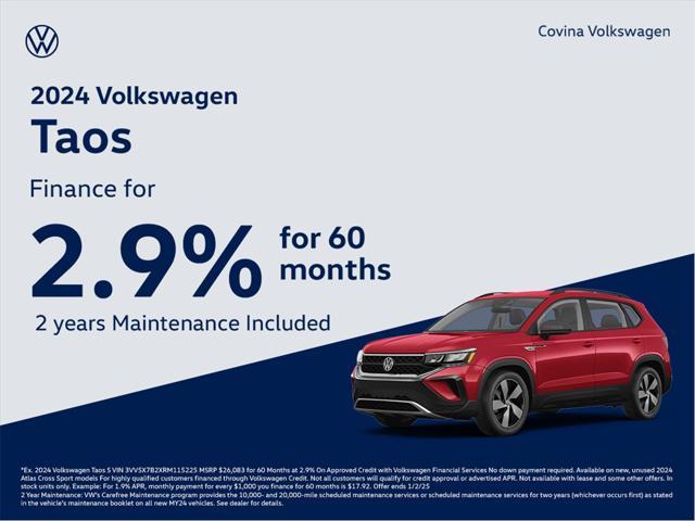 new 2024 Volkswagen Taos car, priced at $24,567