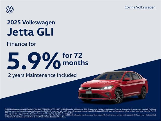 new 2025 Volkswagen Jetta GLI car, priced at $35,458