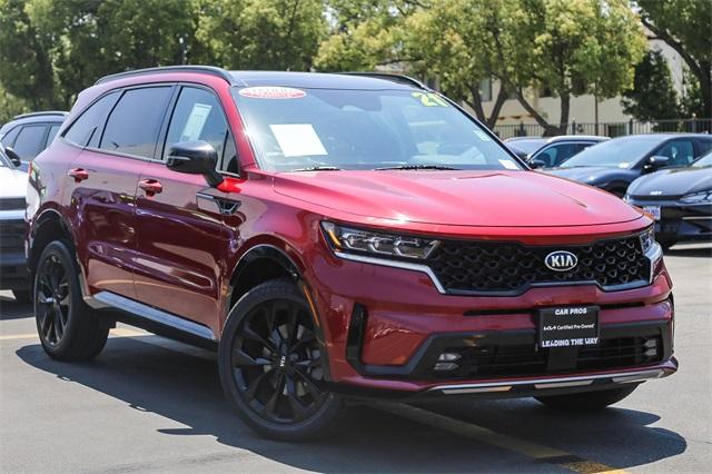 used 2021 Kia Sorento car, priced at $27,999