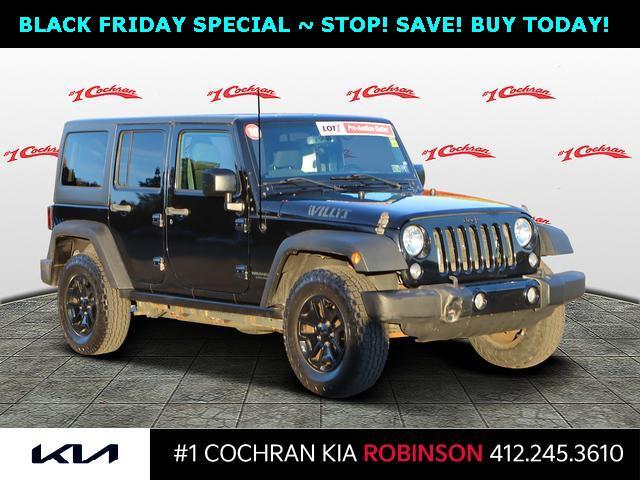 used 2016 Jeep Wrangler Unlimited car, priced at $14,753