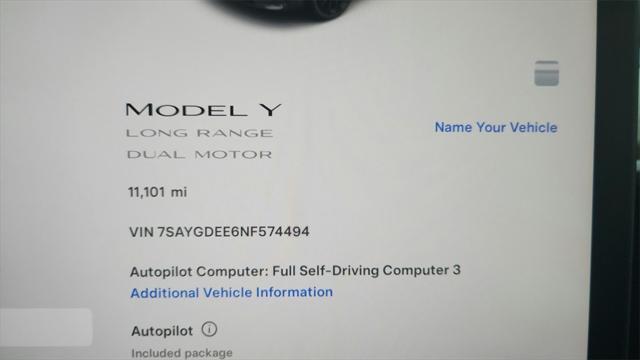 used 2022 Tesla Model Y car, priced at $32,400