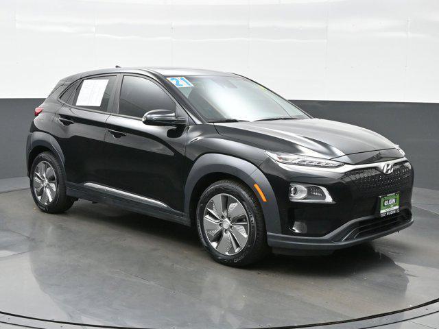 used 2021 Hyundai Kona EV car, priced at $18,590