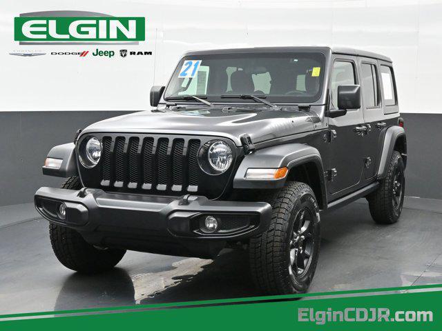 used 2021 Jeep Wrangler Unlimited car, priced at $27,590