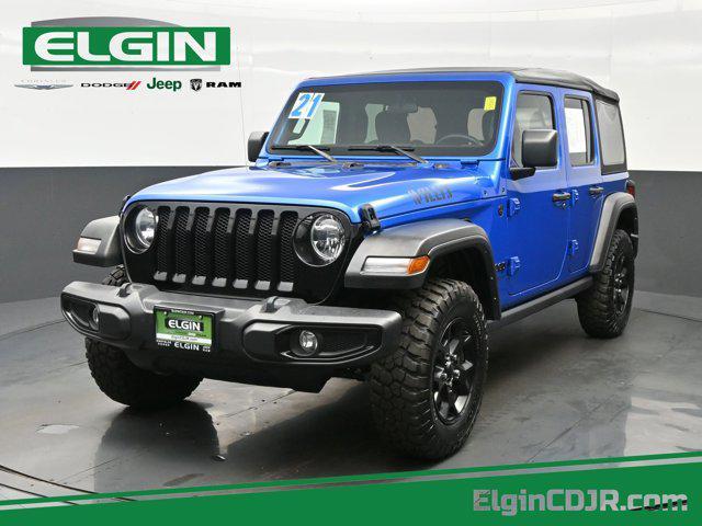 used 2021 Jeep Wrangler Unlimited car, priced at $26,990