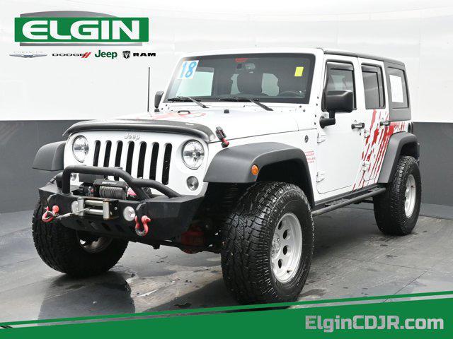 used 2018 Jeep Wrangler JK Unlimited car, priced at $23,990