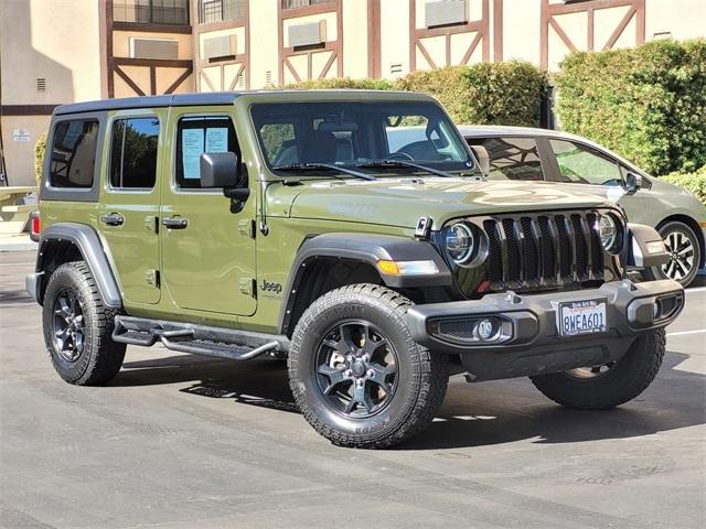 used 2021 Jeep Wrangler Unlimited car, priced at $30,395